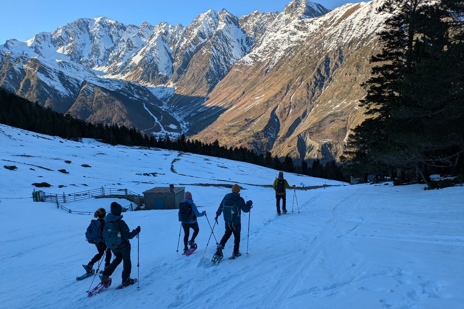 randonnée raquette sejour reveillon pyrenees