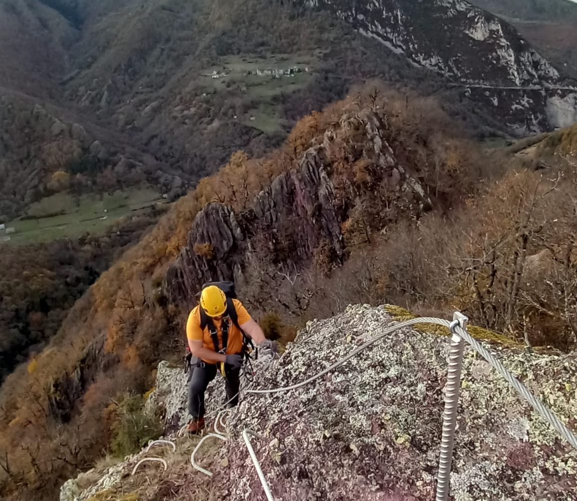sortie de via ferrata de la vallée d'Aure