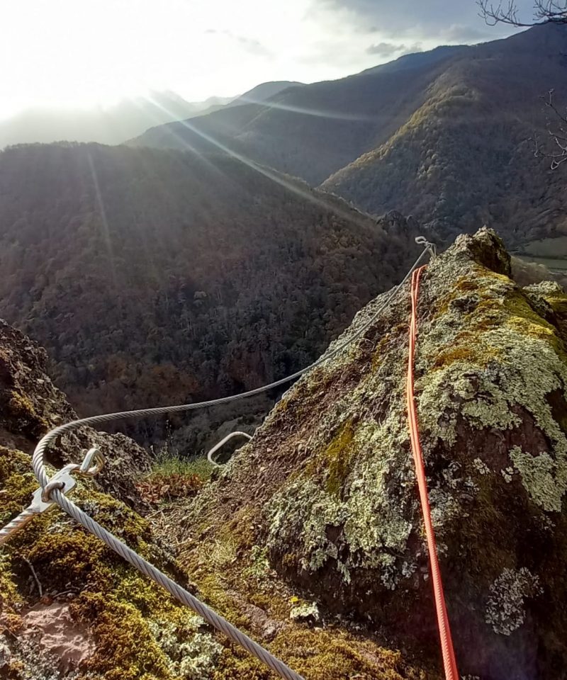 paysage de la via ferrata de la vallée d'Aure